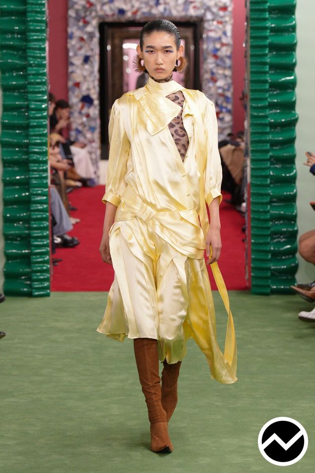 Acne Studios, FW26 womenswear, Butter Yellow, look 22