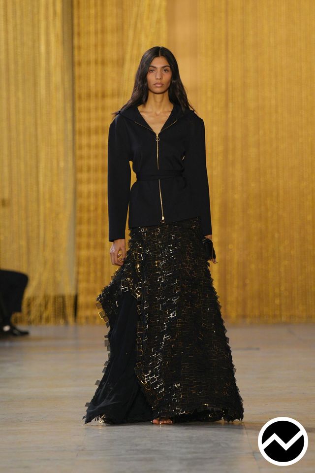 Akris, FW26 womenswear, Taffeta, look 49