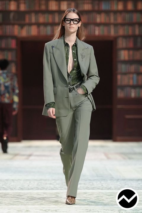 Amiri, FW26 menswear, Botanical Green, look 26