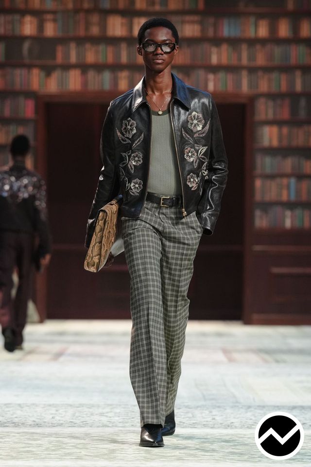 Amiri, FW26 menswear, Biker Jacket, look 27