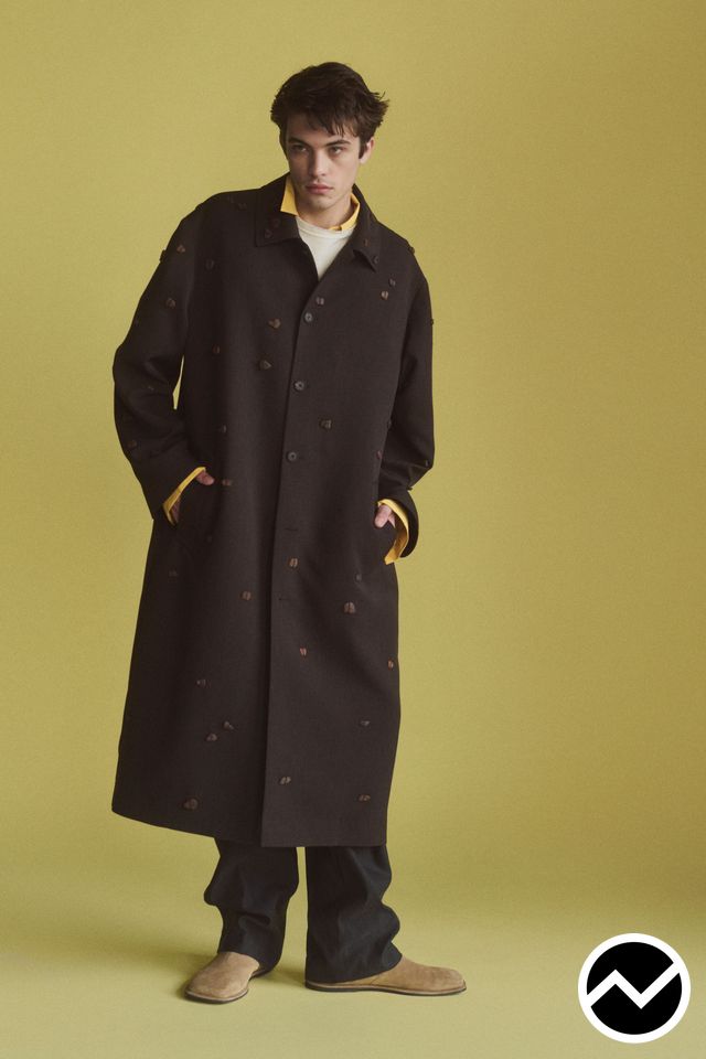 Aubero FW26 menswear, look 1