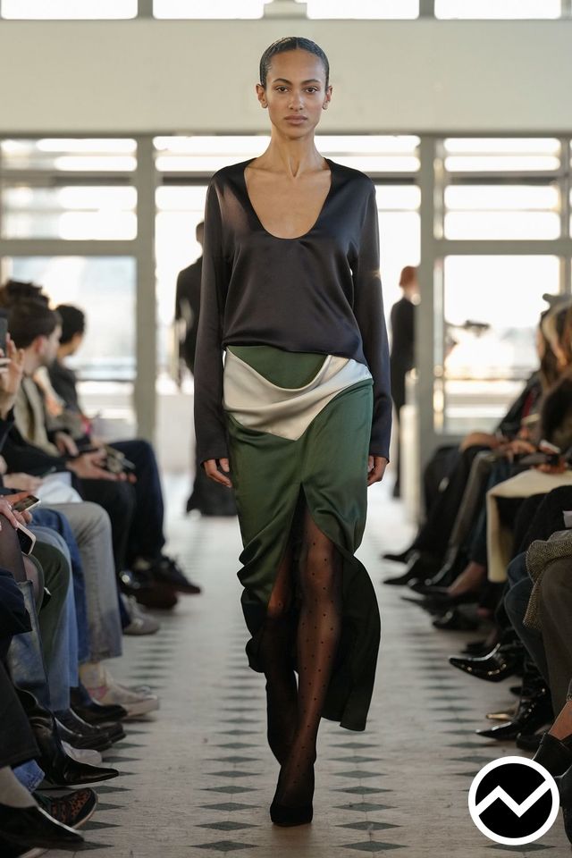 Burc Akyol, FW26 womenswear, Draped Skirts, look 21