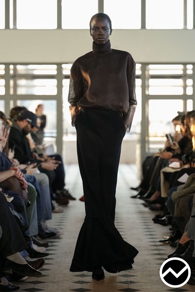 Burc Akyol, FW26 womenswear, Blouson Sleeve Blouse, look 29