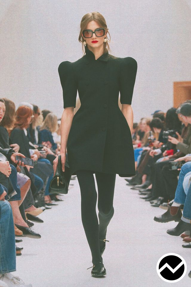 Celine, FW26 womenswear, Structured Dress, look 45