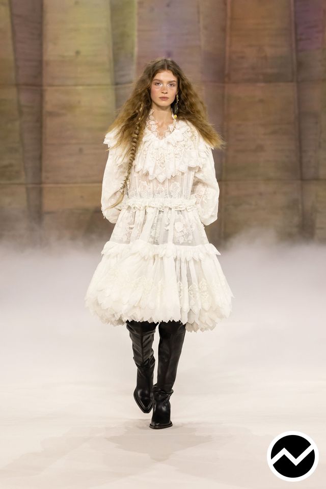 Chloé, FW26 womenswear, Lace, look 47