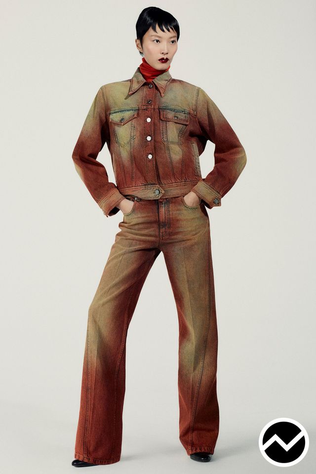 Christopher John Rogers, FW26 menswear, Wide Leg Jeans, look 2