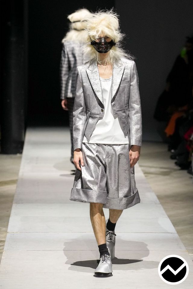 Comme Des Garçons Homme Plus, FW26 menswear, Bermuda Shorts, look 15
