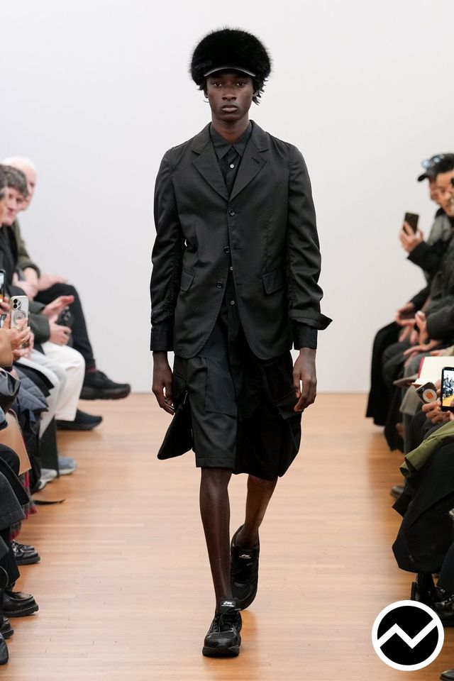 Comme Des Garçons Shirt, FW26 menswear, Above The Knee Shorts, look 1