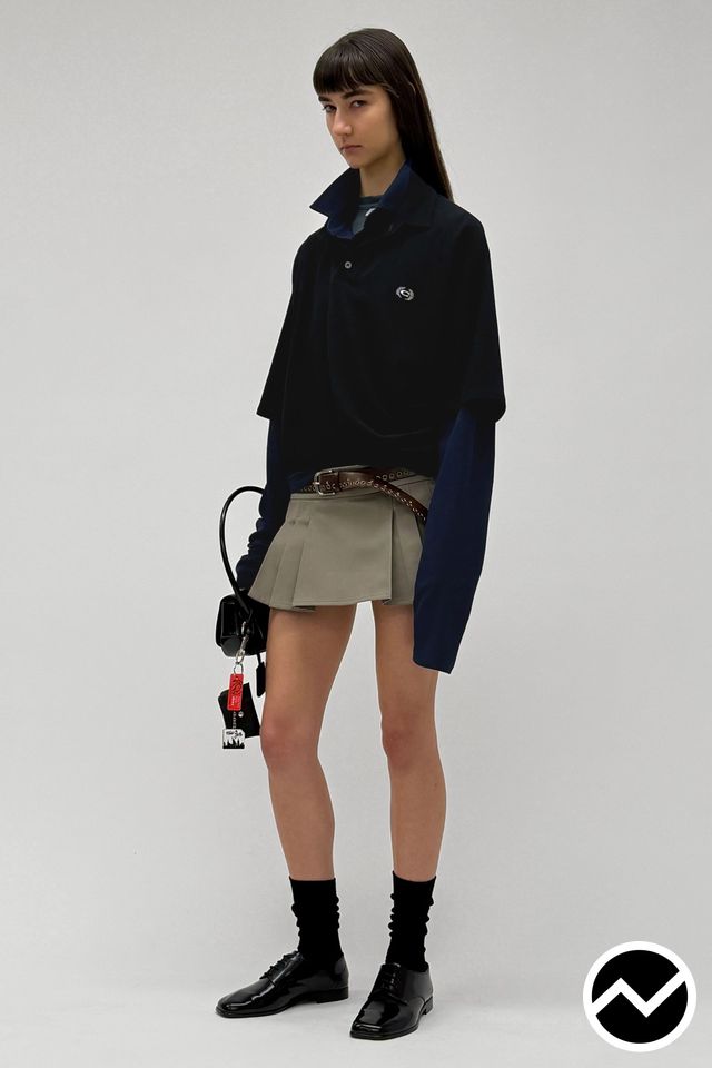 Commission, FW26 womenswear, Knife Skirts, look 25