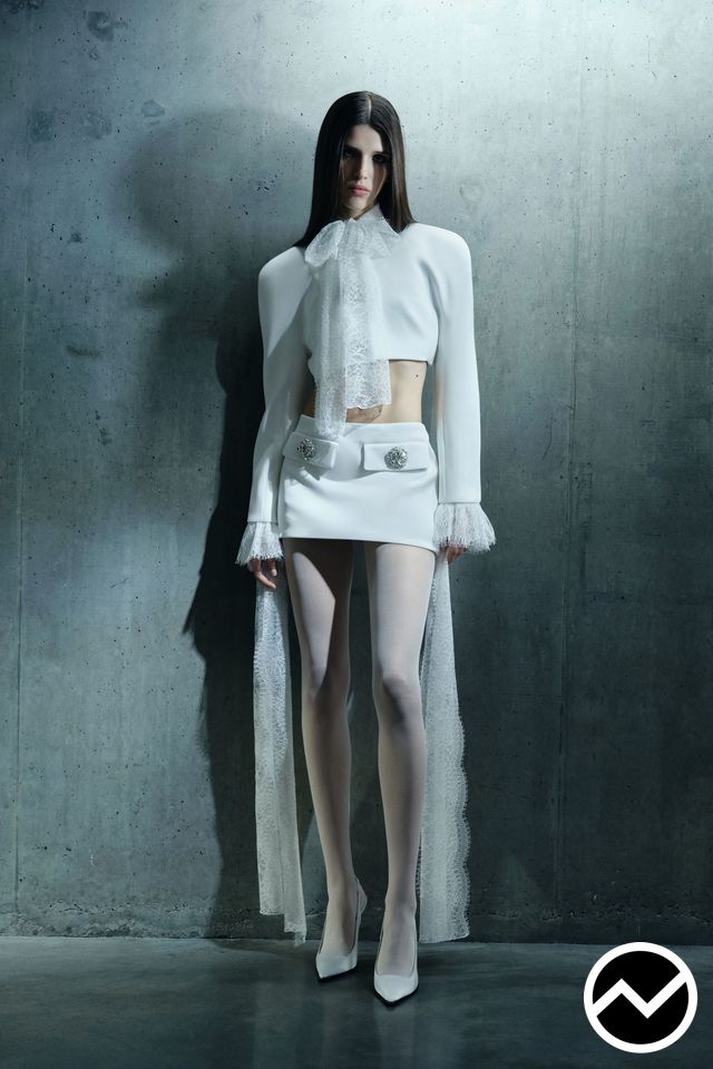 David Koma, FW26 womenswear, High Neckline Top, look 12