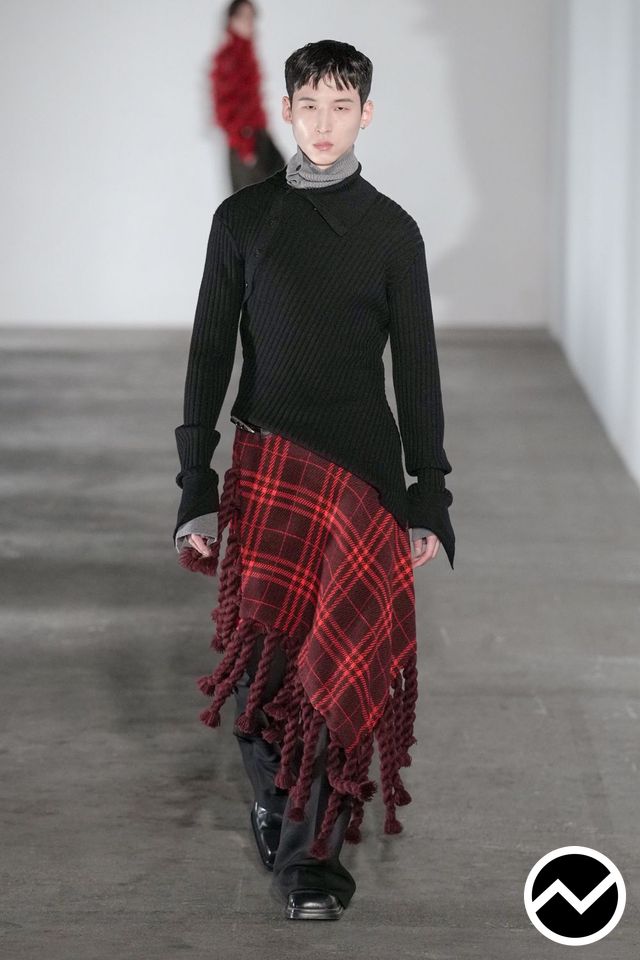 Egonlab, FW26 menswear, Longline Sweater, look 19