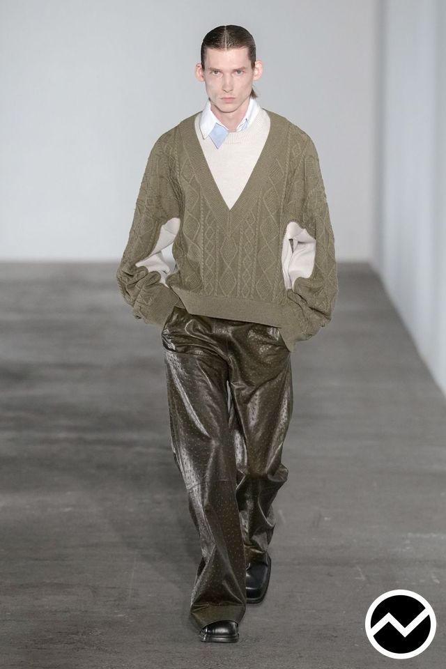 Egonlab, FW26 menswear, Cable Knit, look 32