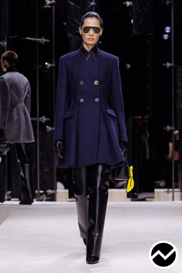 Givenchy, FW26 womenswear, Double Breasted Coat, look 33