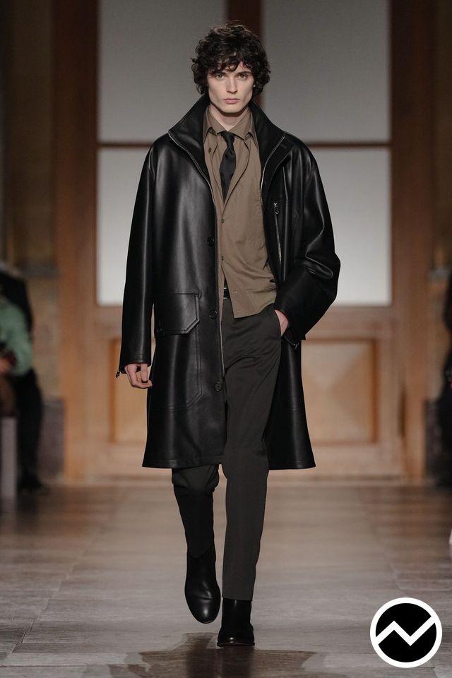 Hermès FW26 menswear, look 1