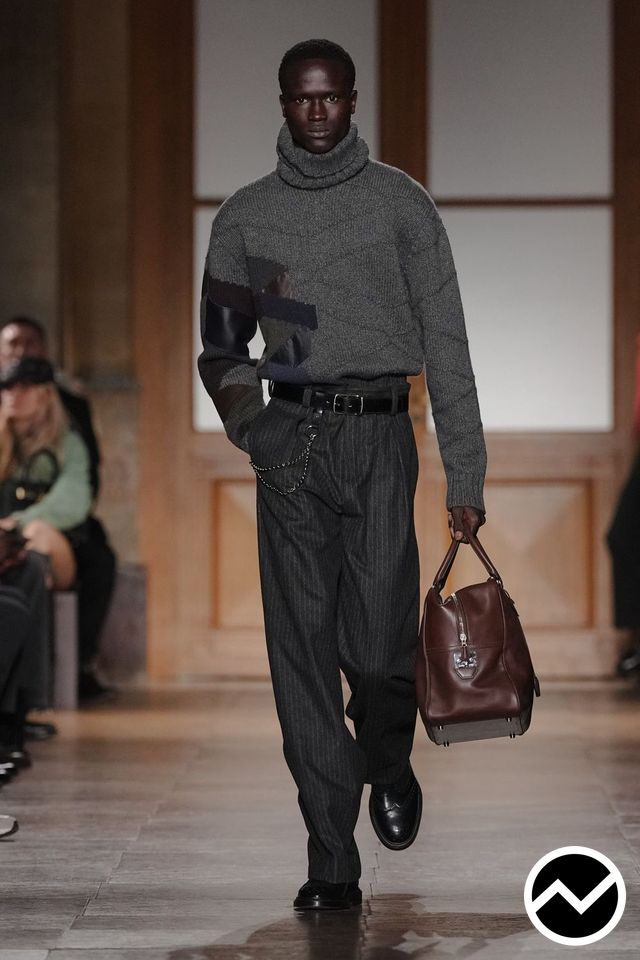 Hermès, FW26 menswear, Rib Knit, look 27