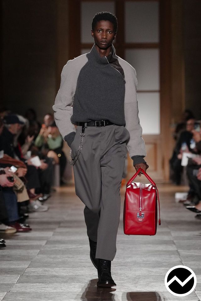 Hermès, FW26 menswear, Steel, look 35