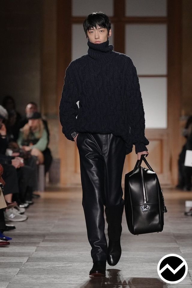 Hermès, FW26 menswear, Cable Knit, look 46