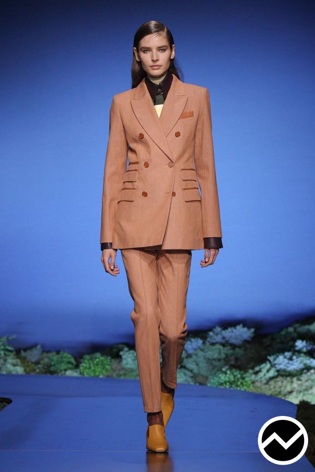 Hermès, FW26 womenswear, Rust, look 27