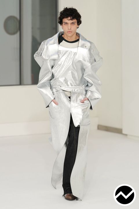 Institut Français De La Mode, FW26 menswear, Metallic, look 1