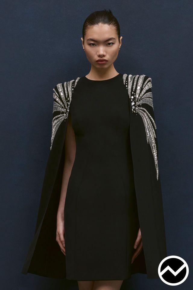 Jenny Packham, FW26 womenswear, Cape Sleeve Coat, look 17