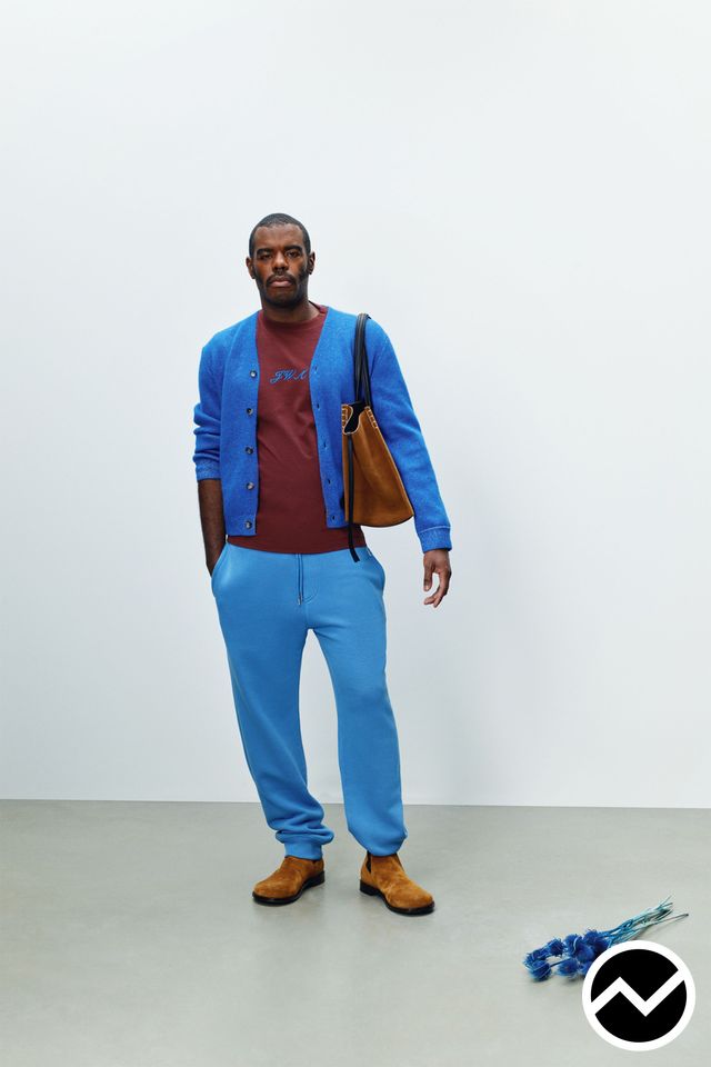 Jw Anderson, FW26 menswear, Royal Blue, look 33