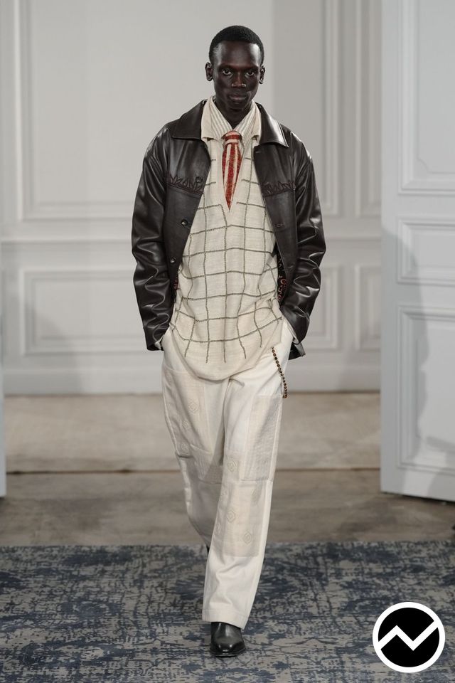 Kartik Research, FW26 menswear, Wide Leg Pants, look 29