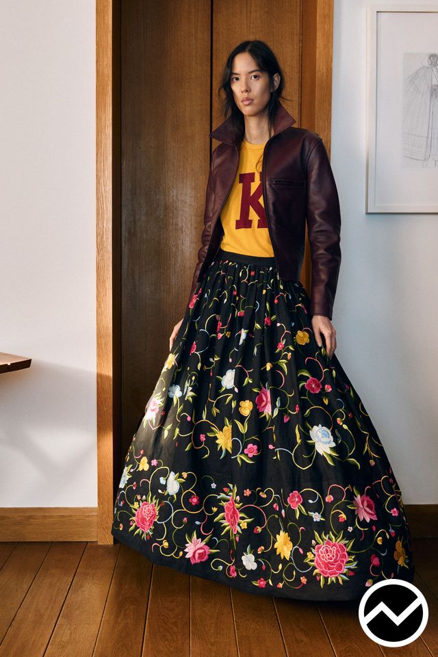 Kenzo, FW26 womenswear, Voluminous Skirts, look 46