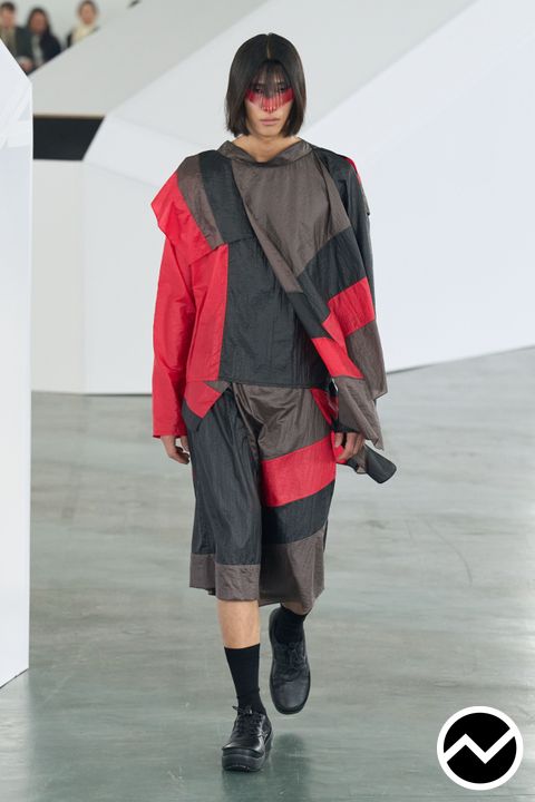 Kiko Kostadinov, FW26 menswear, Geometric, look 35