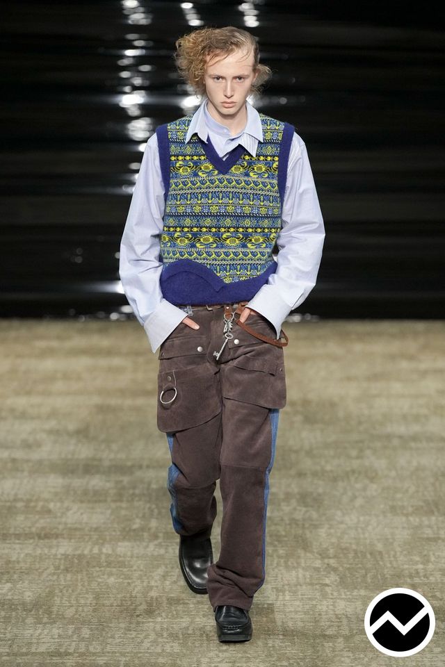 Kolor, FW26 menswear, Navy, look 36