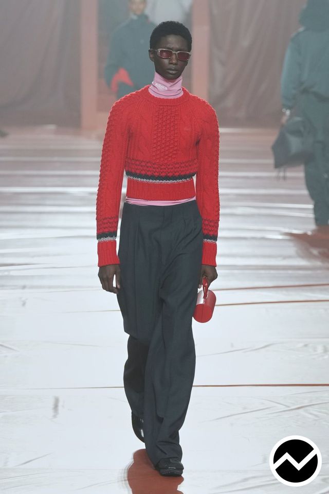 Lacoste, FW26 womenswear, Cropped Sweater, look 29