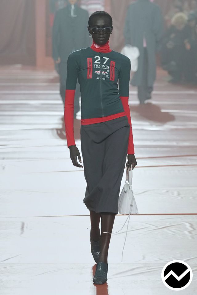 Lacoste, FW26 womenswear, Mid-Rise Skirts, look 31