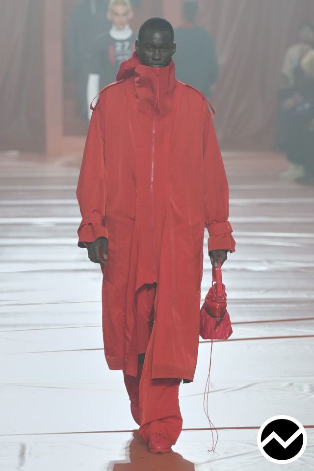 Lacoste, FW26 menswear, Asymmetric Hem Coat, look 38