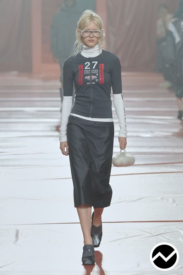 Lacoste, FW26 womenswear, Mid-Rise Skirts, look 42