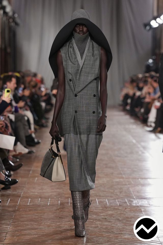 Lanvin, FW26 womenswear, Longline Vest, look 2
