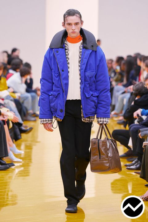 Loewe, FW26 menswear, Royal Blue, look 57