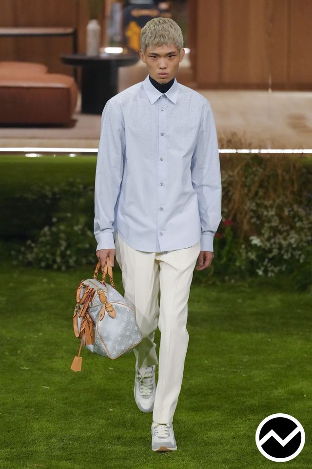 Louis Vuitton, FW26 menswear, Powder Blue, look 6