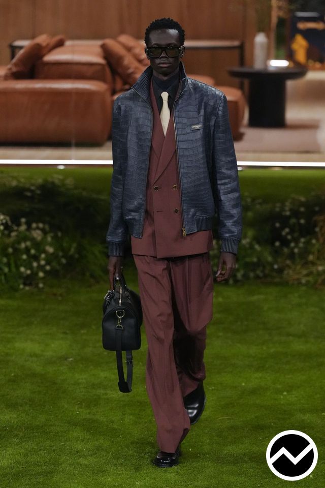 Louis Vuitton, FW26 menswear, Jacquard, look 56