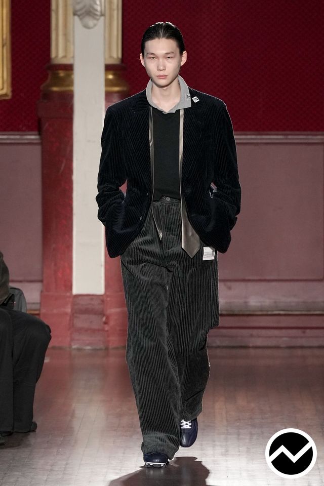Maison Mihara Yasuhiro, FW26 menswear, Corduroy, look 4