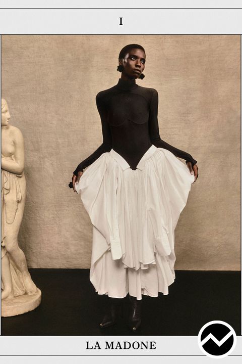 Marine Serre, FW26 womenswear, Muslin, look 1