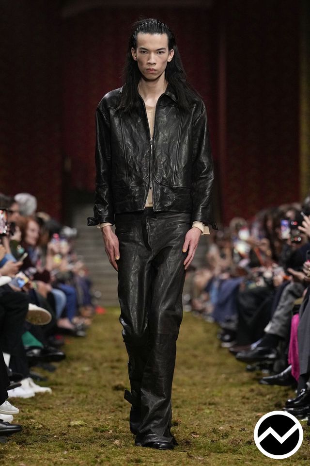 Miu Miu, FW26 menswear, Biker Jacket, look 29