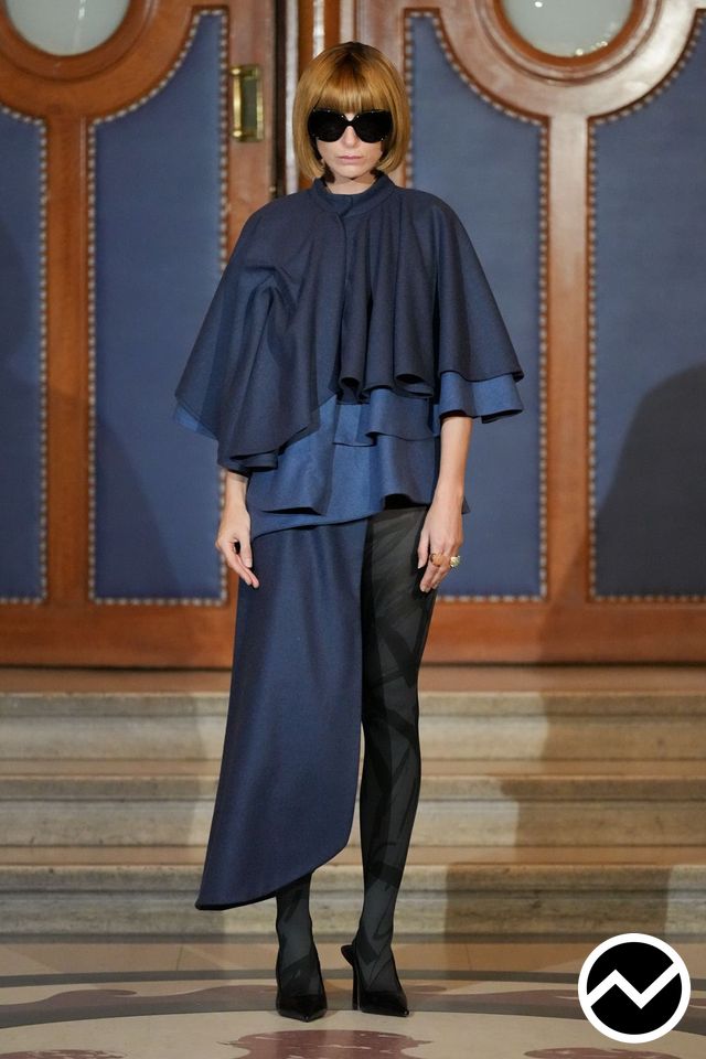 Mossi, FW26 womenswear, Midnight Blue, look 9