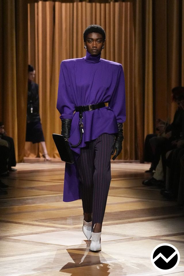 Mugler, FW26 womenswear, Violet, look 2