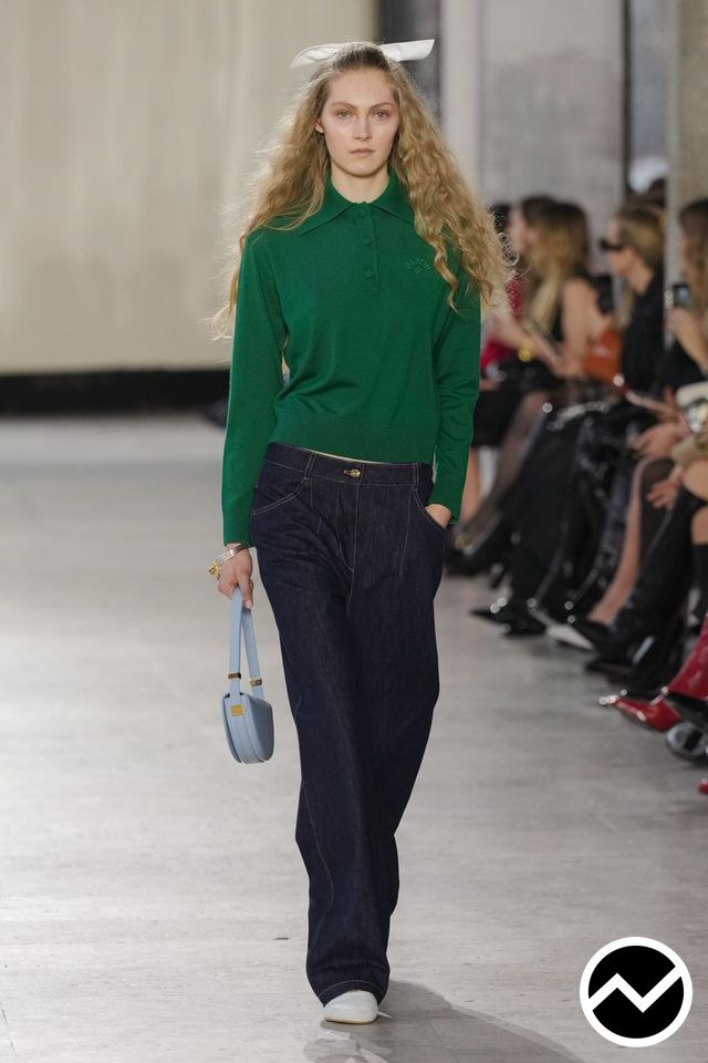 Patou, FW26 womenswear, Polo Sweatshirt, look 13