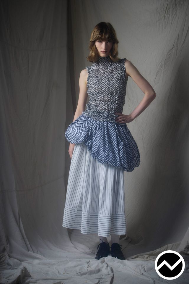 Rory William Docherty, FW26 womenswear, Nordic Blue, look 12