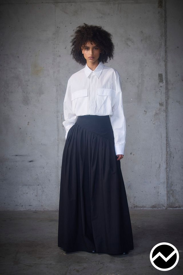 Rory William Docherty, FW26 womenswear, Gathered Skirts, look 17