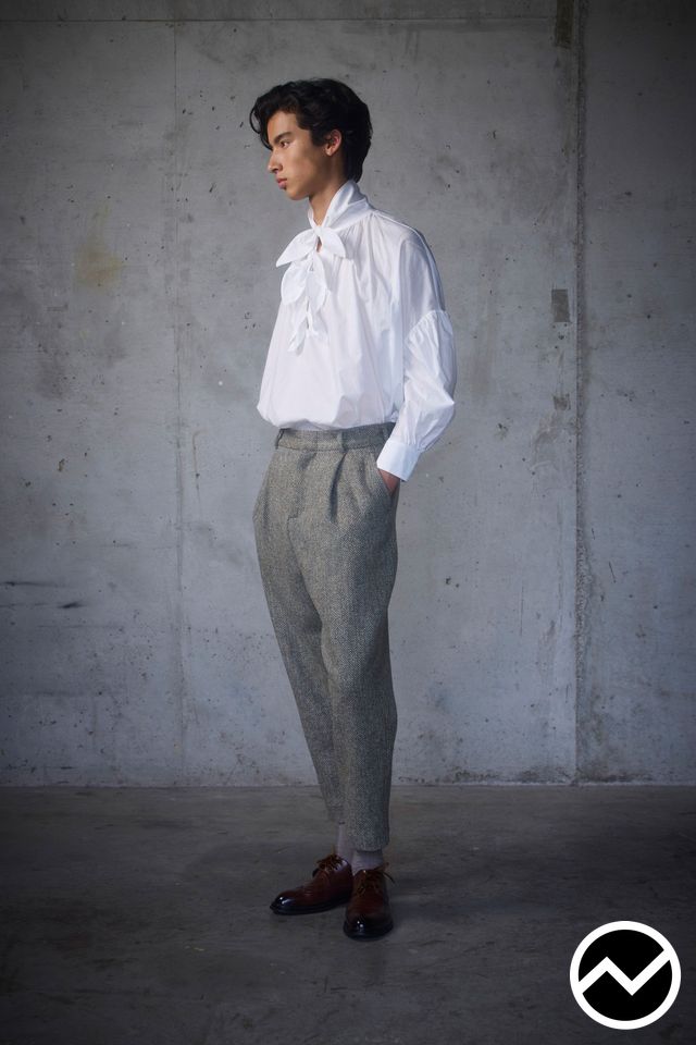Rory William Docherty, FW26 menswear, Mandarin Shirts, look 31