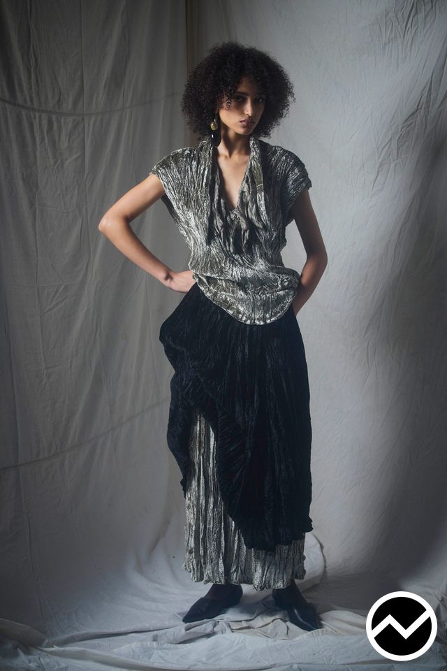 Rory William Docherty, FW26 womenswear, Draped Blouse, look 32