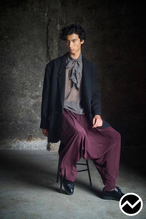 Rory William Docherty, FW26 menswear, Barrel Pants, look 34