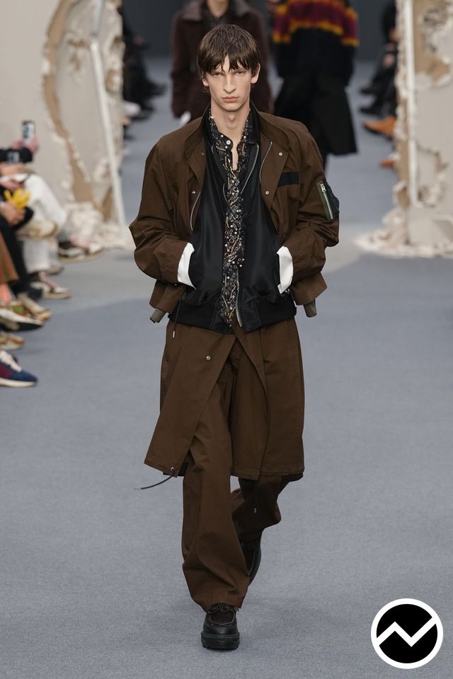 Sacai, Sacai FW26 menswear, look 32