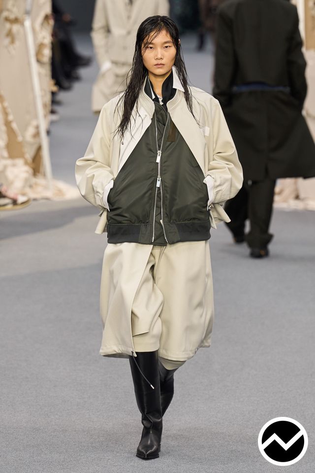 Sacai, FW26 womenswear, Parachute, look 52